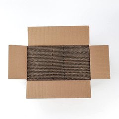 Calenzana 6x6x6 Inches Shipping Boxes Set of 25, White Corrugated Cardboard Box