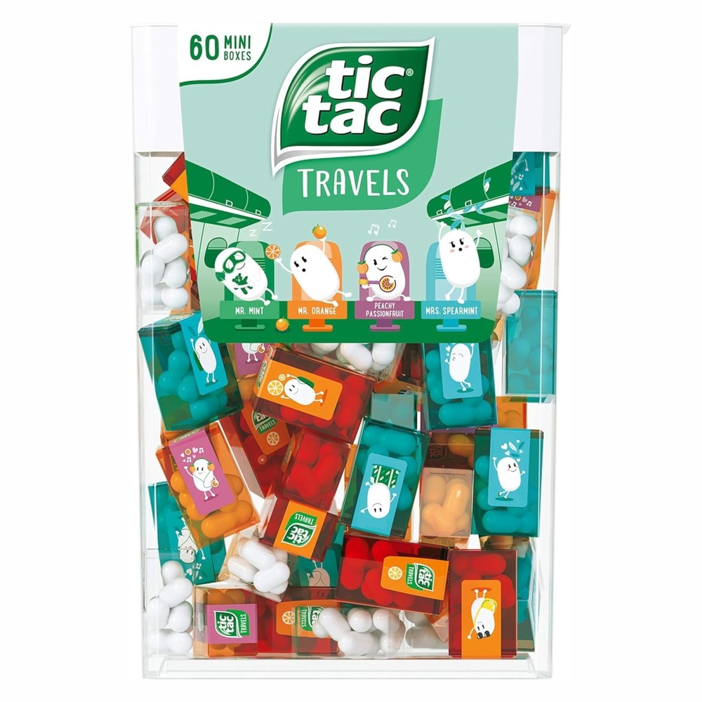 Box with 60 Mini Boxes (Mint, Orange, Spearmint, Peach and Passion fruit) 234g b