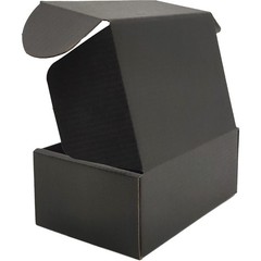 50 PCS Black Corrugated Shipping Boxes 6x4x2 Inch Cardboard Mailer Packaging