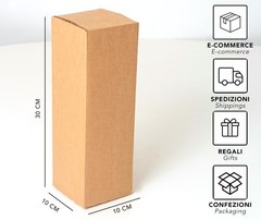 Shipping Boxes Long for Shipping and Wine Bottles – 30 x 10 x 10 cm Made in…