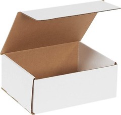 50 11″ x 8″ x 4″ White Corrugated Mailers Die Cut Tuck Flap Boxes Free Shipping