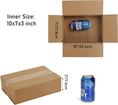 40 Packs 10X7X3 Shipping Boxes for Small Business, Corrugated Cardboard Boxes Bu