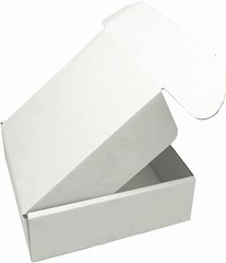 Lightweight White Corrugated Shipping Boxes, 5-Pack 6x4x2.3 for Safe Transit