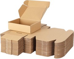 50 Pack 7x5x2 Shipping Boxes Brown Mailer Cardboard Packaging Boxes