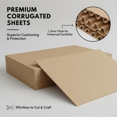 50 PCS 11×14 Inch Corrugated Cardboard Sheets Flat Paper Inserts DIY