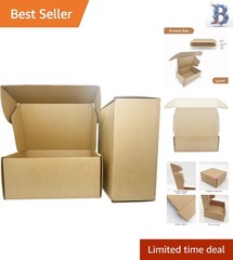 Set of 10 Eco-Friendly Cardboard Shipping Boxes 6x4x3 Inches – Durable & Strong
