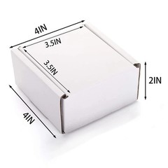 75 Pack Corrugated Shipping Boxes 4x4x2 Inches Recyclable, Crush Proof