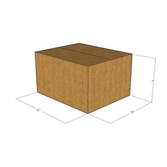 12x10x7 Corrugated Shipping Boxes 32 ECT Single-Wall, 10/Pack