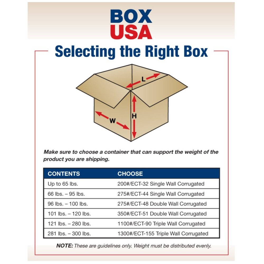 Moving Boxes 32″ 25-Pack – ECT-32 Single Wall