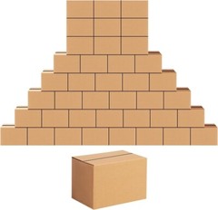 Durable 40-Pack 6x4x4 Cardboard Shipping Boxes – Easy Assembly & Recyclable