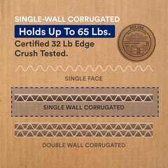 Moving Boxes 18″L x 14″W x 12″H 20-Pack Medium – Corrugated Cardboard Box for…