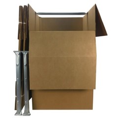UBMOVE Space Savers Wardrobe Moving Boxes With Hanger 20″ x 20″ x 34″ (3 Pack)