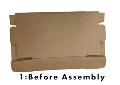 Lot of 5 Boxes 12″ x 10″ x 3″ Corrugated Cardboard Security Shipping Box New