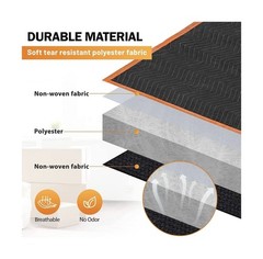 Simpli-Magic Heavy Duty Padded Moving Blankets 72″ x 40″ – 24 Pack –