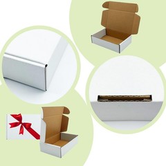 White Shipping Boxes 8x5x2 inch 50 Pack,Corrugated Boxes Mailer Packaging for…