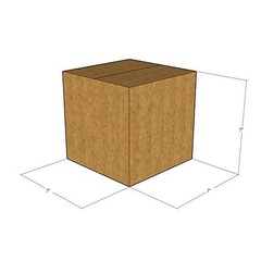 7x7x7 Corrugated Shipping Boxes 32 ECT Single-Wall, 5/Pack