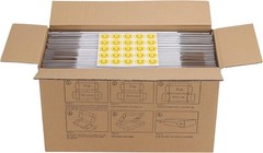 Brand New 6x6x2 Inches Shipping Boxes Set of 25 White Cardboard Literature Ma…