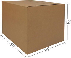 Cardboard Shipping and Packing Moving Boxes, 10 Pack, Medium, Brown, 18″ X 14″ X