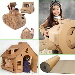 14 x 144in Brown Single Face Corrugated B Flute Cardboard Roll ，Shipping