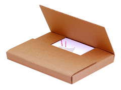 Kraft Easy-Fold Corrugated Cardboard Mailing Boxes, 10 1/4″ X 8 1/4″ X 1 1/4″,Pa