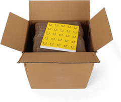 HORLIMER 7x5x1 Shipping Boxes Set of 100, White Corrugated Cardboard Mailer Box