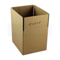 40 6x5x5 EcoSwift Cardboard Packing Moving Shipping Boxes Corrugated Box Cartons