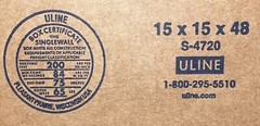 15″ x 15″ x 48″ Cardboard Corrugated Box – SINGLE BOX – TALL