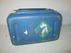 Thermodyne Shok-Stop Hard Case 16x10x8 Camera Gun Equipment Blue Plastic