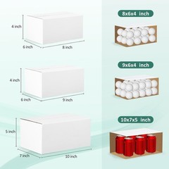 30 Pack Small Shipping Boxes Assorted Sizes, 8x6x4 & 9x6x4 & 10x7x5 10 PCS Ea…