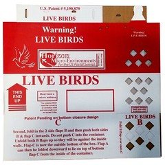 Bird Shipping Boxes Horizon (1pc) Live Poultry Chicken – USPS Approved Bird Box