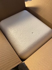 Styrofoam Insulated Medical Cooler With Outer Shipping Box and 2 Gel Ice Packs