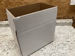 (25) Shipping Boxes Single Wall 11-1/4 x 7-1/4 x 8-1/4 White 65# Weight Capacity