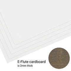 50 Pack White Corrugated Cardboard Sheets 9×12 inch Corrugated Cardboard