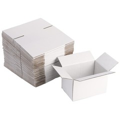 Peohud 40 Pack Small Cardboard Boxes, 6 x 4 x 4 inches Mailing Boxes, Corrugated