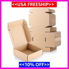 100 Pack Shipping Boxes 6 x 6 x 2 Inch Corrugated Cardboard Boxes Small Mailing