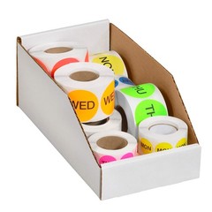 BBINMT612 Open Bin Boxes, 6 x 12 x 4 1/2, Oyster White (Pack of 50)