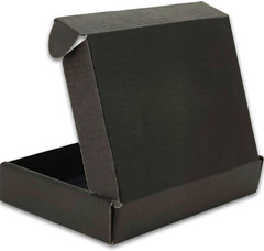6x4x1 inches Small Shipping Boxes Set of 50 – Black Mailer Corrugated Cardboa…