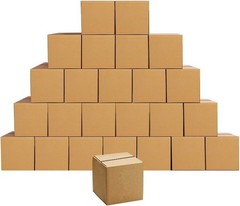 Brand New Cardboard Boxes 6x6x6 Inches Small Shipping Boxes, 25 Pack