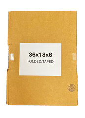 36″ x 18″ x 6″ CARDBOARD BOX – 200 lb – SINGLE BOX