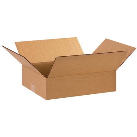 25-Pack: 15x12x4 Flat Corrugated Shipping Boxes for Efficient Packaging