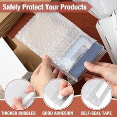 50 Pcs Cassette Mailers Cardboard Cassette Boxes with Sealing Bubble Protecti…