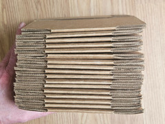 Lot of 17 New 3x3x3 Corrugated Shipping Boxes Kraft Cardboard Mailers NOS