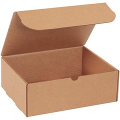 Kraft Literature Mailers 11.13×8.75×4″ 50pc Strong Corrugated USA Made