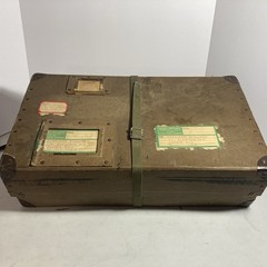1950’s Shipping Box With Tin Corners. 20.5 X 11.5 X 6