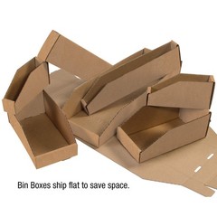 Storage Bins Medium 6″L x 12″W x 4 1/2″H 50-Pack – Corrugated Cardboard Box f.