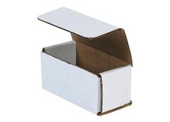 10 Pack 4x2x2 White Corrugated Shipping Mailer Packing Box Boxes 4″ x 2″ x 2″
