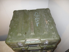 Hard Case Hinged Single Lid 23x22x7 Rotomolded Plastic Green Heavy Duty
