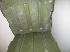 Hard Case Hinged Single Lid 23x22x7 Rotomolded Plastic Green Heavy Duty