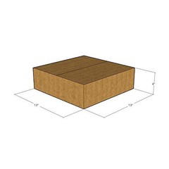 5 13x13x4 Kraft Brown Corrugated Shipping Boxes 32 ECT Single-Wall New