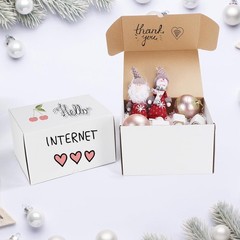 Durable Self-locking White Shipping Boxes 10x8x6 – Perfect for Gifts and Mailing